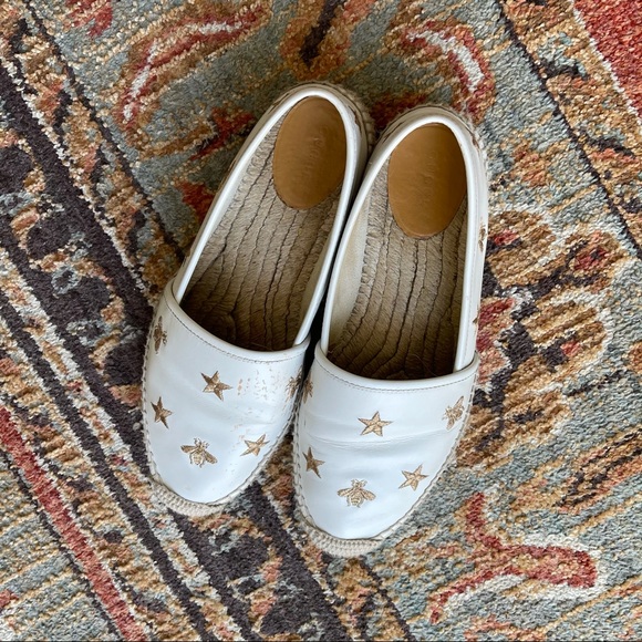 GUCCI 🤩 ESPADRILLES EMBROIDERED BEE SZ 39 - Picture 7 of 8